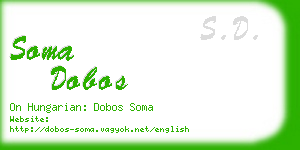 soma dobos business card